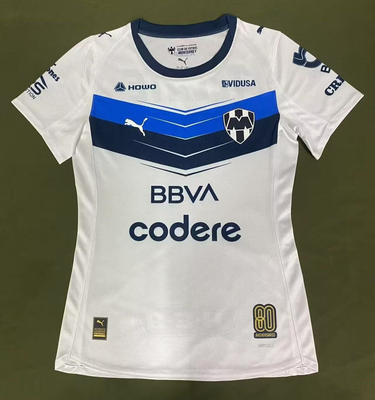 AAA Quality Monterrey Woman 25/26 Away White/Blue Jersey